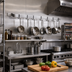 Thumbnail image #2 for Eagle Group 96-Inch Wall-Mount Single-Bar Stainless Steel Pot Rack with 8 Hooks