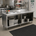 Thumbnail image #2 for Advance Tabco Special Value Economy Open Base Work Table with 5-Inch Backsplash, 84-Inch x 30-Inch