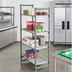 Thumbnail image #2 for Cambro Camshelving Basics Plus 4-Tier Stationary Starter Unit, 21 x 30 x 84 Inches, Vented, Brushed Graphite