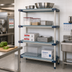 Thumbnail image #2 for MetroMax 4 Blue Open Grid Polymer Add-On Shelving Unit with 4 Shelves, 30 x 18 x 74 Inches