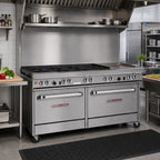 Thumbnail image #2 for Southbend (Middleby) Ultimate 4607DD-2T 60-Inch Gas Range with 4 Open Burners, 24-Inch Griddle & 2 Standard Ovens