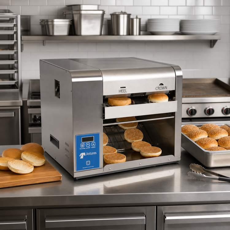 Product image #2 for Antunes Gold Standard 2-Lane Horizontal Dual-Belt Conveyor Toaster, 208V