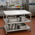Thumbnail image #2 for Metro Super Erecta 48 Inch W x 24 Inch D Solid 304 Stainless Steel Shelf, Autoclavable/Cart-Washable