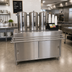 Thumbnail image #2 for 48-Inch Self-Serve Stainless Steel Urn Stand Counter with Sliding Doors