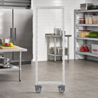 Thumbnail image #3 for Cambro Camshelving® CPMPK2159480 Mobile Shelving Post Kit, 21-Inch W x 59-1/4-Inch H, Speckled Gray, Total-Locking Casters