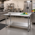 Thumbnail image #2 for Eagle Group BlendPort Deluxe Series Stainless Steel Work Table with Adjustable Undershelf and 1-1/2 Inch Rear Upturn, 30 x 24 Inches