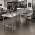 Thumbnail image #2 for Pro-Bowl L-Shaped Island Soiled Dishtable with 20