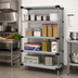 Thumbnail image #2 for Quantum Stationary Solid Stainless Steel Shelving Starter Kit, 4 Shelves, 36