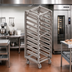 Thumbnail image #2 for Baxter Heavy-Duty Stainless Steel Single End-Load Rack for Single Rack Oven, 20 Slides