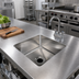 Thumbnail image #2 for John Boos Weld-In Undermount 1-Compartment Stainless Steel Sink, 18 x 18 x 14 Inches