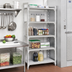 Thumbnail image #3 for Cambro Camshelving Premium 5-Shelf Vented and Solid Stationary Add-On Polymer Shelving Unit, 18 x 24 x 84 Inches
