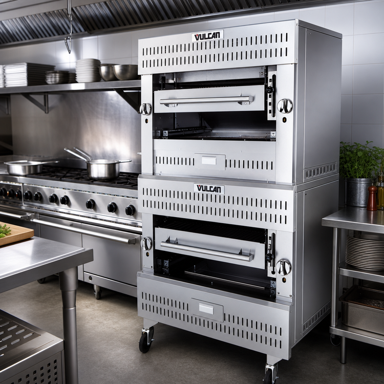 Product image #3 for Vulcan V Series Double Deck Ceramic Gas Upright Broiler, Range Match, 36-Inch