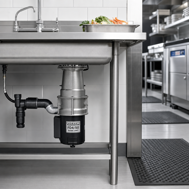 Product image #2 for Hobart FD4/50 Basic Unit Food Waste Disposer, 1/2 HP, Aluminum Housing