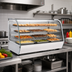 Thumbnail image #2 for Omcan 48-Inch Countertop Full-Service Heated Display Case with Curved Glass, 7.14 Cu. Ft.