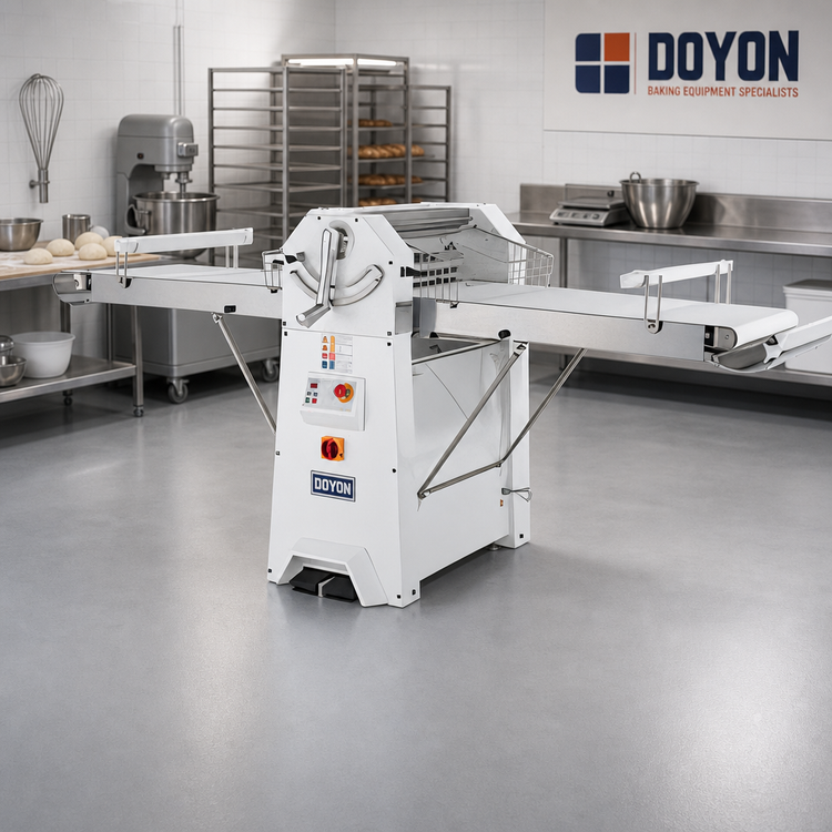Product image #3 for Doyon LMA624 Reversible Floor Model Dough Sheeter with 19-11/16-Inch Stainless Steel Rollers