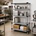Thumbnail image #2 for Quantum WRS4-63-2436SS Solid Stainless Steel Shelving Starter Kit, 36 Inch W x 24 Inch D x 63 Inch H, 4 Shelves, 600-800 lb Capacity