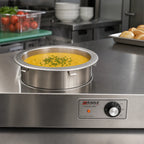 Thumbnail image #2 for Eagle Group 11QDI-120T 11-Quart Round Drop-In Electric Food Warmer, Thermostatic, Wet/Dry, Stainless Steel, No-Drain