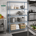 Thumbnail image #2 for Quantum 4-Shelf Wire Shelving Starter Kit, 42 x 18 x 54 Inches, Gray Epoxy Antimicrobial Finish
