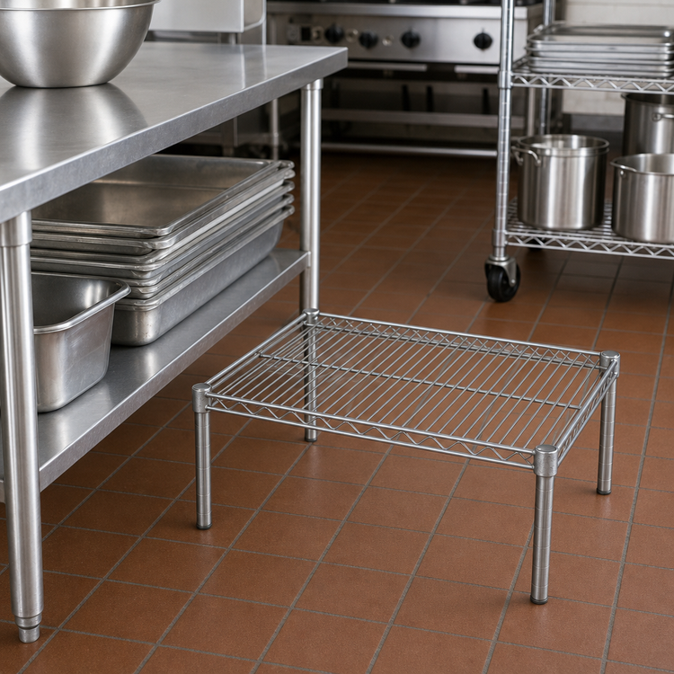Product image #2 for Metro Super Erecta Brite Open Wire Dunnage Rack Platform, 24 x 18 x 14-1/2 Inches
