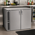 Thumbnail image #2 for Glastender C1SL36 One-Zone Side-Serviced Low-Profile Back Bar Cooler, 36 Inch, Two-Section, Solid Doors