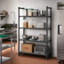 Thumbnail image #2 for Cambro Camshelving Basics Plus 4-Shelf Solid Stationary Starter Unit, 48W x 24D x 84H, Brushed Graphite