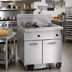 Thumbnail image #2 for Imperial Electric Floor Fryer with Immersed Elements, Built-In Filter System, and Dump Station, 75 lb Capacity