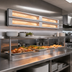 Thumbnail image #2 for Hatco Glo-Ray Max Watt Lighted Dual Infrared Strip Heater, 84 Inch, Aluminum, 3 Inch Spacer