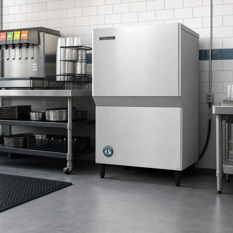 Product image #2 for Hoshizaki Serenity KMS-1122MLJ Remote Air-Cooled Crescent Cube Ice Machine for Beverage Dispensers