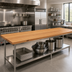 Thumbnail image #2 for John Boos Appalachian Red Oak Edge Grain Island Countertop, 120 x 38 x 1-1/2 Inch, Penetrating Oil Finish