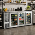 Thumbnail image #3 for Perlick BBSN72 72-Inch Three-Door Narrow Refrigerated Back Bar Cabinet