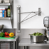 Thumbnail image #2 for Eagle Group Adjustable Post Wire Wall Mount Prepackaged End Unit for 14-Inch Deep Shelf, Stainless Steel