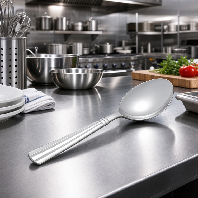 Product image #2 for Venetian Heavy Weight Oval Soup Spoon, 18/0 Stainless Steel