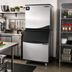 Thumbnail image #2 for Maxx Ice Intelligent Series 30-Inch Air-Cooled Stainless Steel Modular Ice Machine with 470 lb Storage Bin, Full Dice Cube, 521 lb/24 Hr