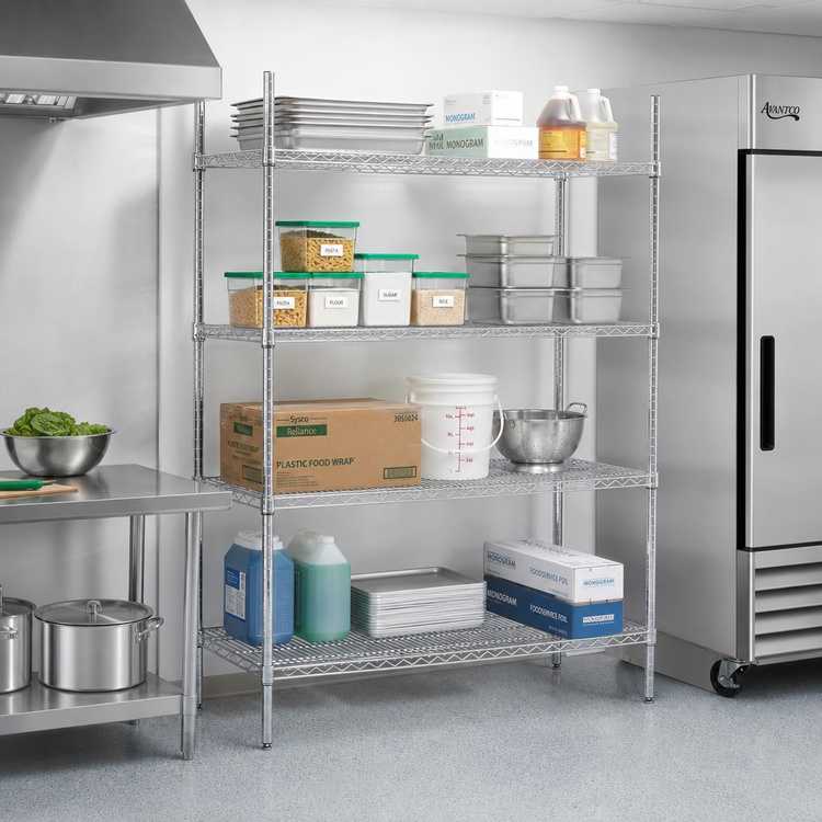 Product image #2 for Advance Tabco Special Value Series Heavy Duty Chrome-Plated Wire Shelf, 60 Inch x 24 Inch