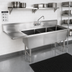 Thumbnail image #2 for John Boos B Series 3-Compartment Sink with 24-Inch Left Drainboard, 100-3/16-Inch Wide, 16-Gauge Stainless Steel