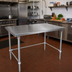 Thumbnail image #2 for John Boos Stainless Steel Flat Top Work Table, 60-Inch Wide x 48-Inch Deep, 14-Gauge, Stallion Safety Edge