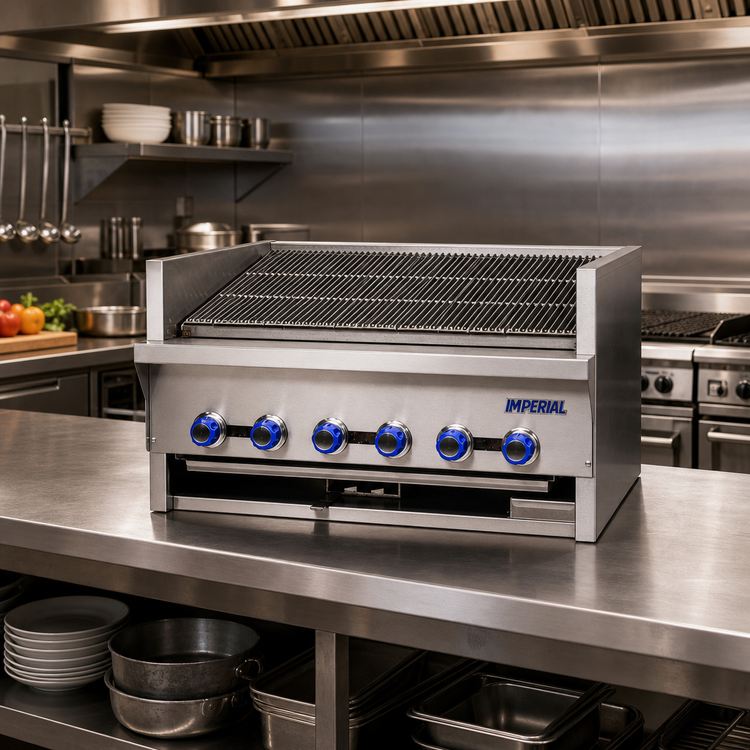 Product image #2 for Steakhouse IAB-36 36-Inch Gas Countertop Charbroiler with 6 Radiant Burners