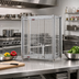 Thumbnail image #2 for QuadTruss Stationary Mini Security Unit with 2 Locking Doors, Chrome-Plated, 50 x 16 x 40 Inches