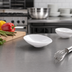 Thumbnail image #2 for American Metalcraft Mini Angled Melamine Bowl, 3 oz., White
