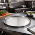 Thumbnail image #2 for American Metalcraft 20-Inch Round Hammered Stainless Steel Serving Tray
