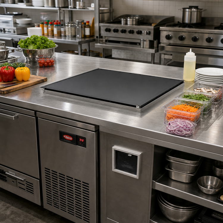 Product image #2 for Hatco CSBFX-24-S 24-Inch Square Built-In Flush-Top Remote Refrigerated Cold Shelf