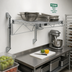 Thumbnail image #2 for Quantum Wall-Mount Cantilever Single Shelf Wire Shelving Unit, 42 x 24 Inch, Chrome Plated