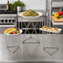Thumbnail image #2 for American Metalcraft Geometric Stainless Steel Buffet Riser Set, 3-Piece