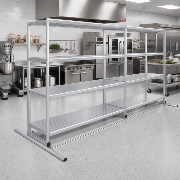 Product image #2 for Eagle Floor-Trak Double-Deep Aluminum Floor Track Kit, 13 Ft.