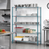 Thumbnail image #2 for EagleGard 5-Tier Stationary Wire Shelving Starter Unit, 72