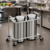 Thumbnail image #2 for Atlas Metal 3-Stack Mobile Open Plate Dispenser, Unheated, 7-1/4 Inch Max Plate Diameter