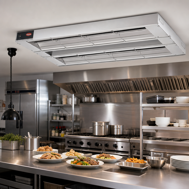 Product image #2 for Hatco Glo-Ray® 96-Inch Double Unlighted Infrared Strip Heater, 4800 Watt, Aluminum