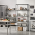 Thumbnail image #2 for Eagle Valu-Master 5-Tier Add-On Wire Shelving Unit, 24 x 24 x 86 Inches, Pewter Gray Epoxy Finish
