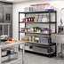 Thumbnail image #2 for Cambro Camshelving Elevation 24 x 30 Solid Wall Shelving Add-On Shelf Kit, Brushed Graphite
