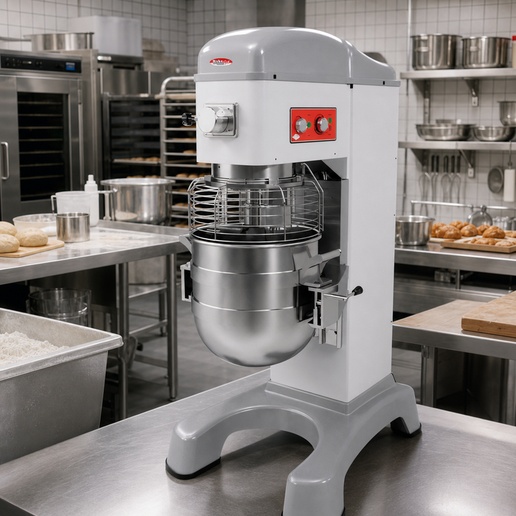 Product image #2 for BakeMax BMMK60 60 Qt. Heavy-Duty Euro Planetary Countertop Mixer